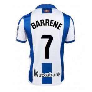 Real Sociedad Ander Barrenetxea #7 Hemmatröja 2024-25 Kortärmad